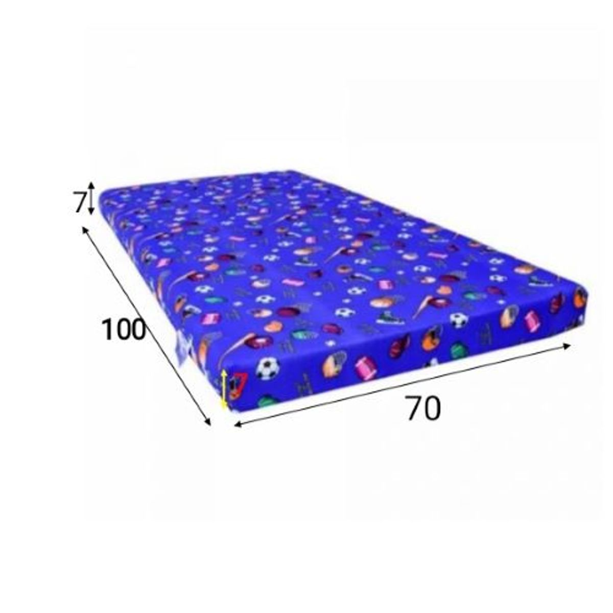 GENERICO - Colchoneta de corral para bebe 100x70x8 cm niño