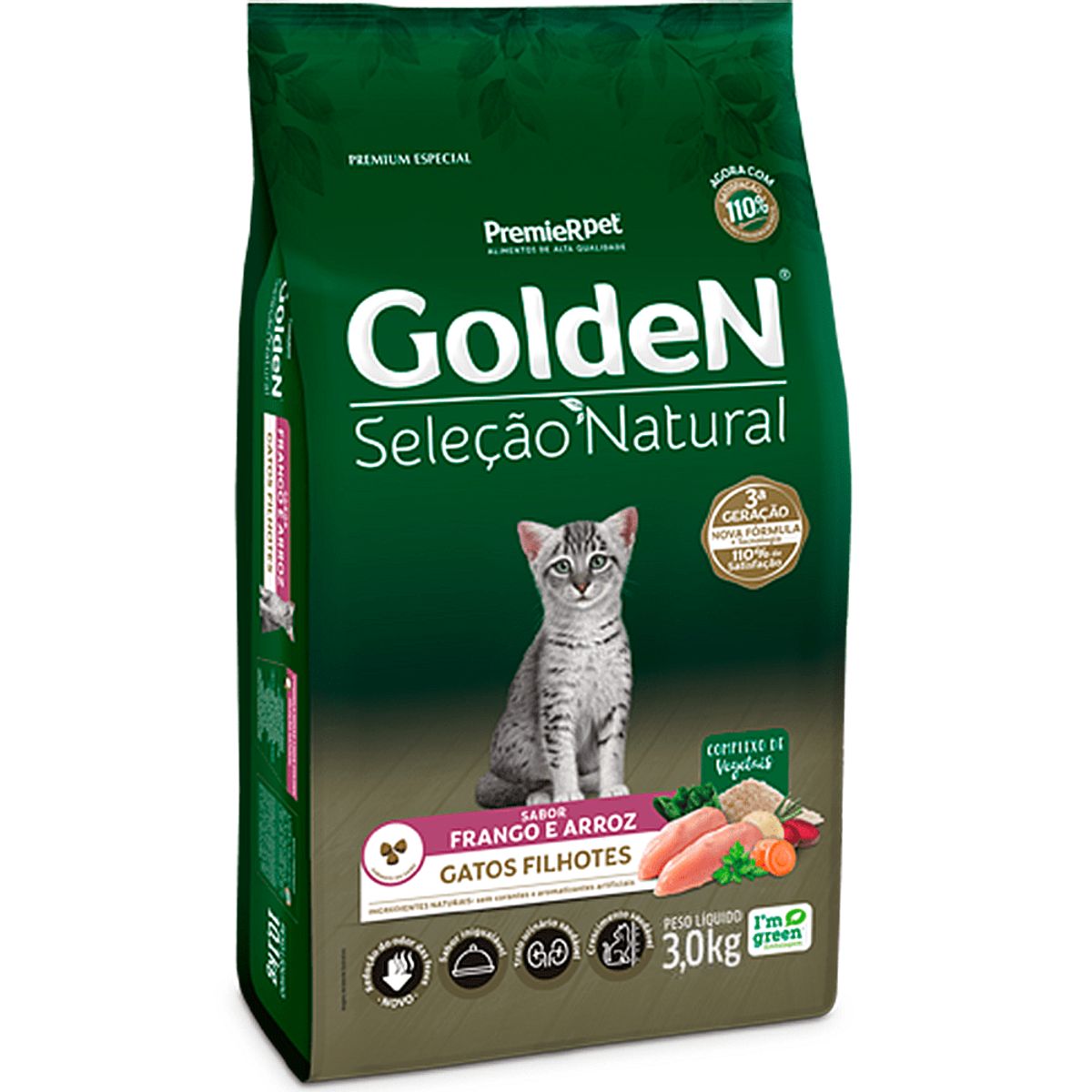 GOLDEN - Alimento Golden Selección Natural Gatitos - Pollo  3kg