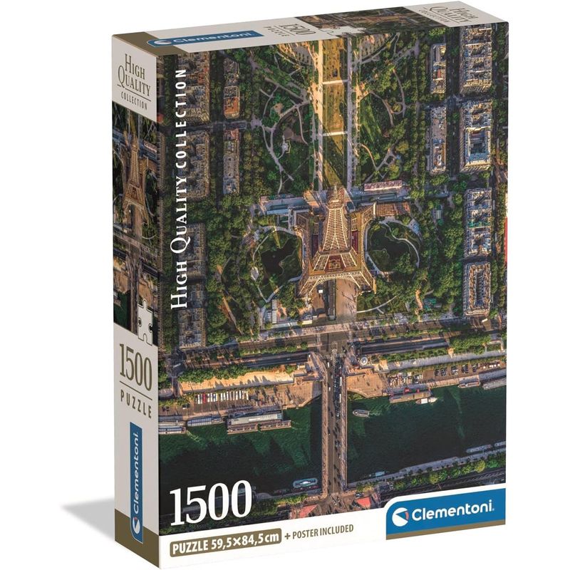CLEMENTONI - Rompecabezas 1500 Piezas Torre Eiffel París Clementoni