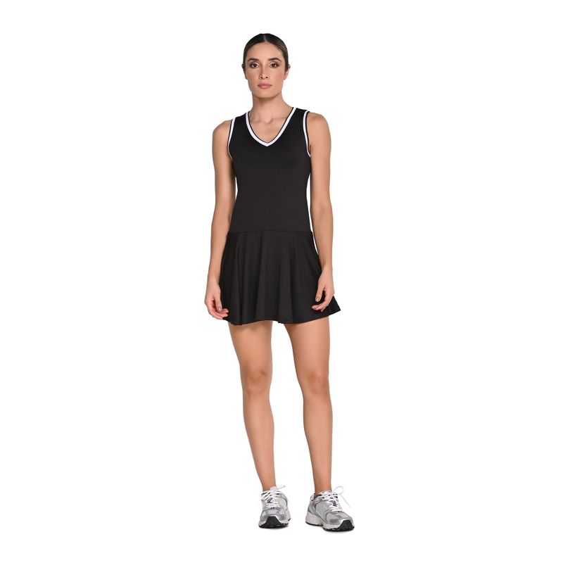 BELIFE - Vestido Deportivo Negro en Poliéster Para Mujer