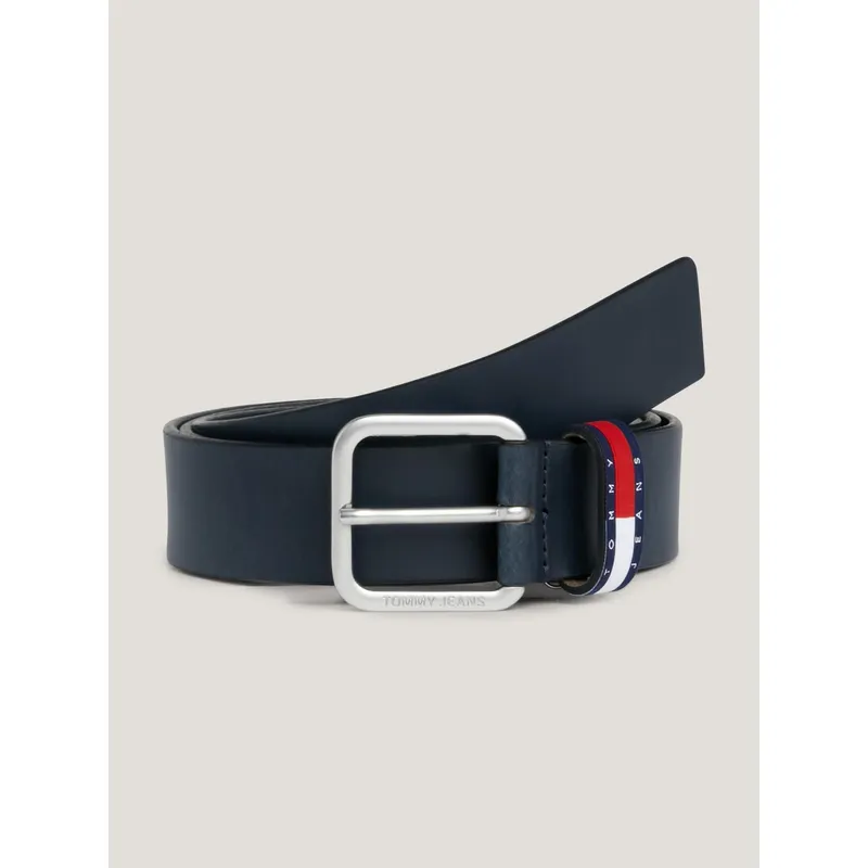 TOMMY HILFIGER - Cinturón azul ryan Essential de cuero Tommy Hilfiger