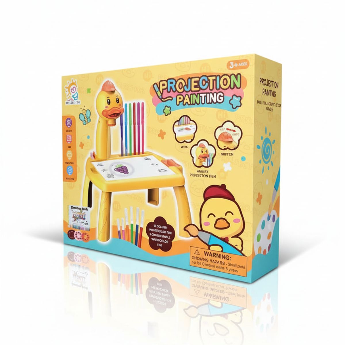 GENERICO - JUEGO EDUCATIVO PARA NIÑOS +3 AÑOS/ MESA PROYECTORA 2 EN 1