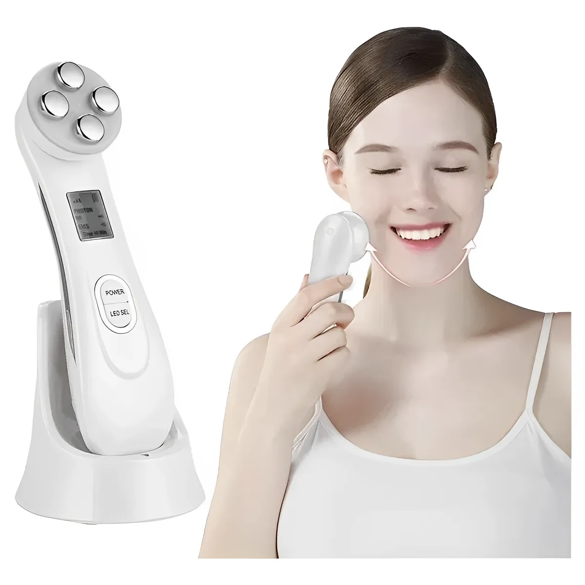 MILOPTS - Masajeador Facial con Radiofrecuencia Rejuvenece y Repara la Piel