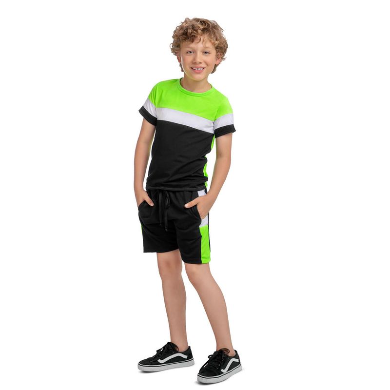 MARKETING PERSONAL - Conjunto Infantil Masculino Negro Mp 88188