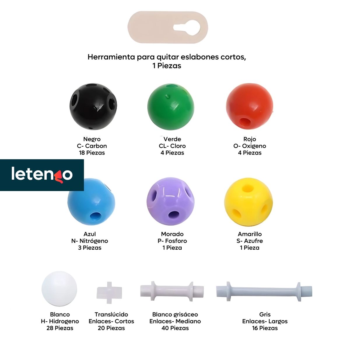 GENERICO - Kit Molecular De Química Orgánica Modelo Molecular Educativo