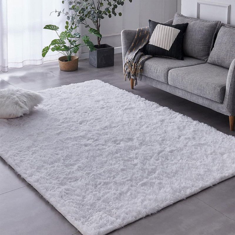 MY HOME STORE - Tapete Terciopelo Blanco