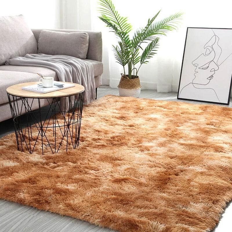 MY HOME STORE - Tapete Terciopelo Naranja Pardo