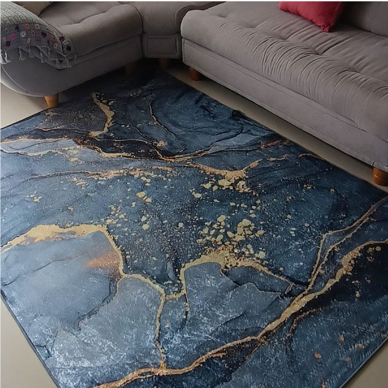 MY HOME STORE - Tapete-Persa- Mármol-Oro-Gris