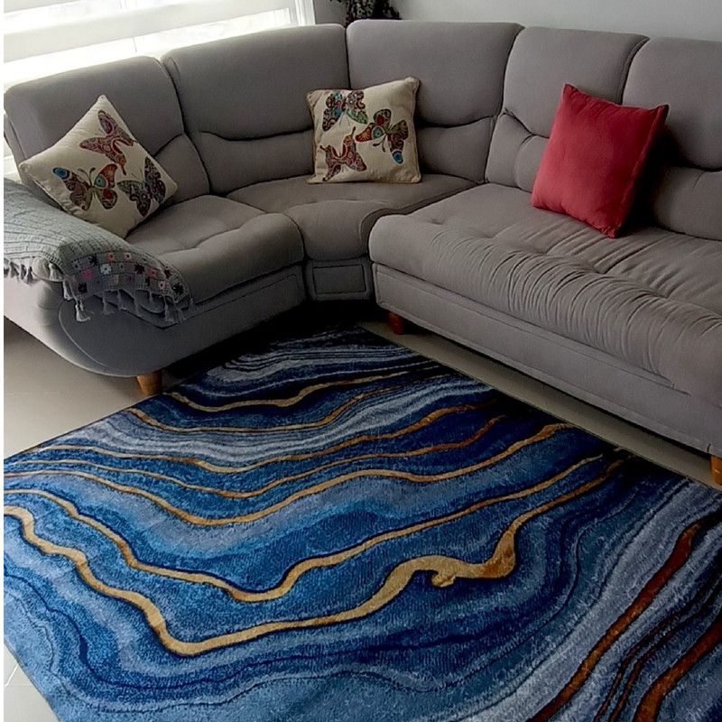 MY HOME STORE - Tapete-Tipo-Persa-con-Diseño-Ondulado-Moderno