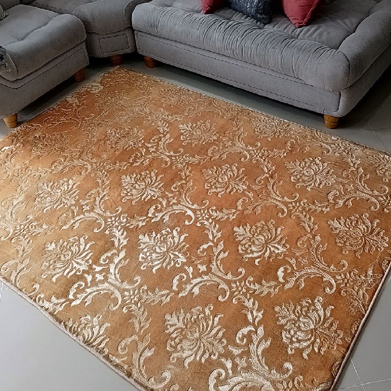MY HOME STORE - Tapete Piel de Durazno Flores Beige  200 X 150MT