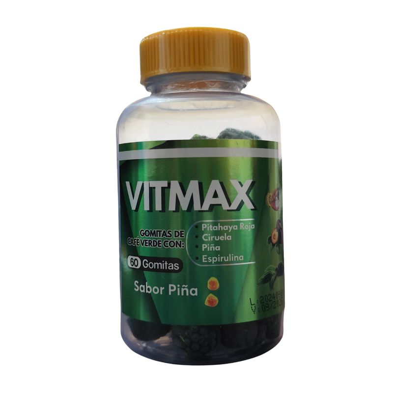 NATURAL ENERGY PRODUCTS - VITMAX 60 GOMITAS CAFE VERDE REGENERA LA FLORA GASTRITIS
