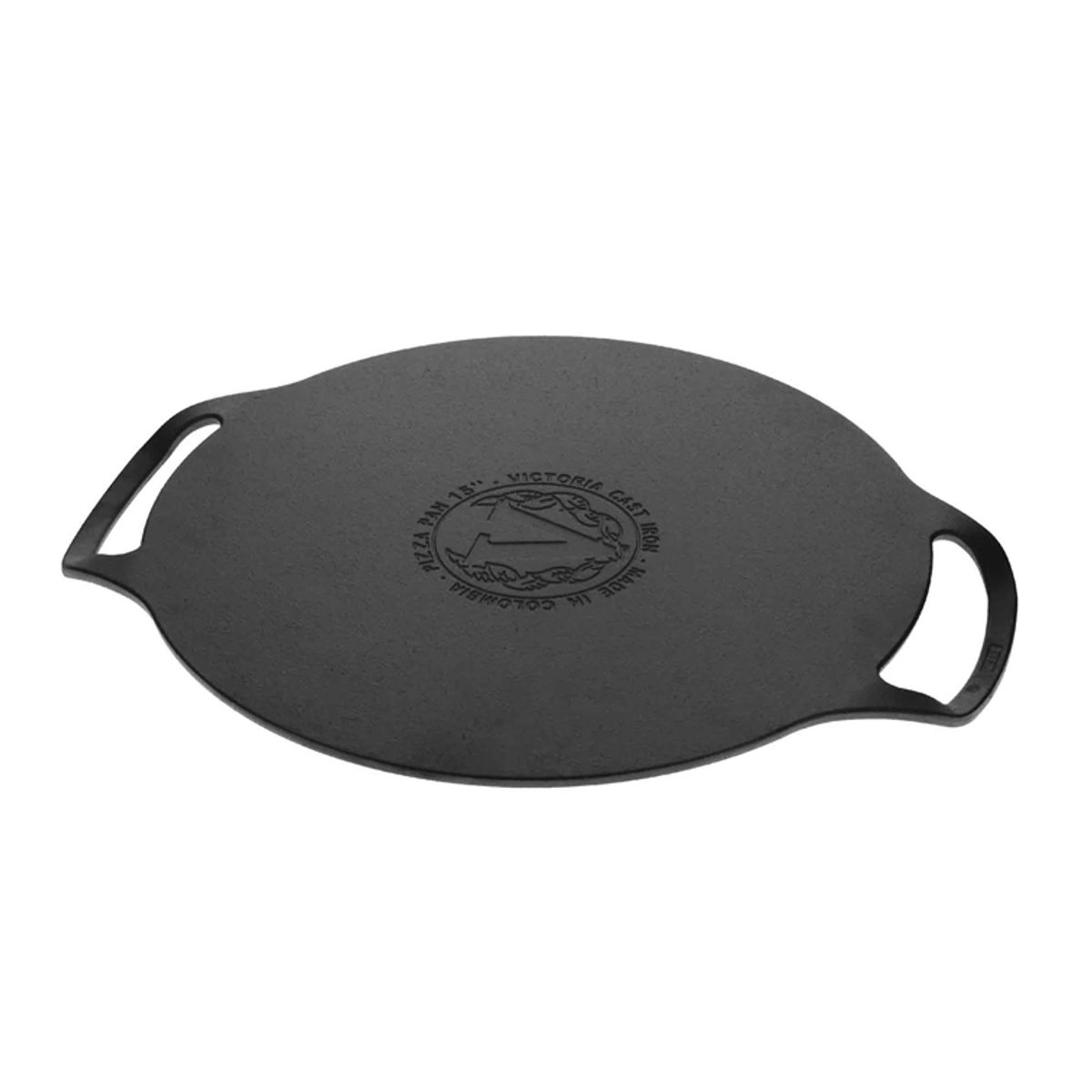VICTORIA - Plancha de Hierro Fundido Victoria Para Pizza Doble Asa 38 Cm 39332