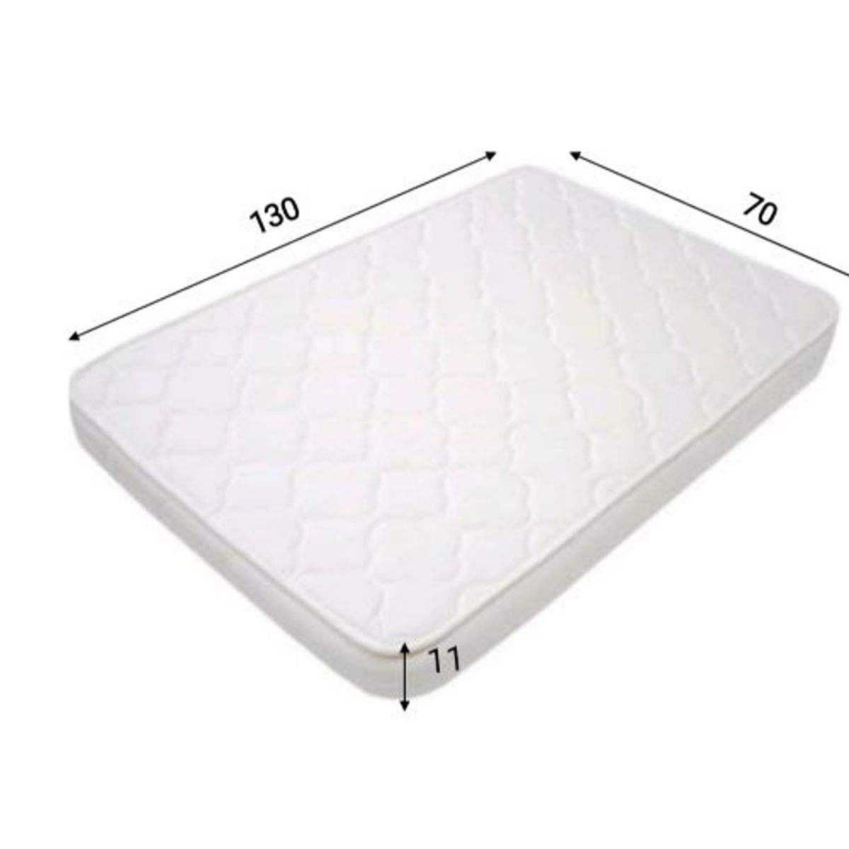 GENERICO - Colchon Colchoneta Para Bebe 70x130x14  forro antifluido