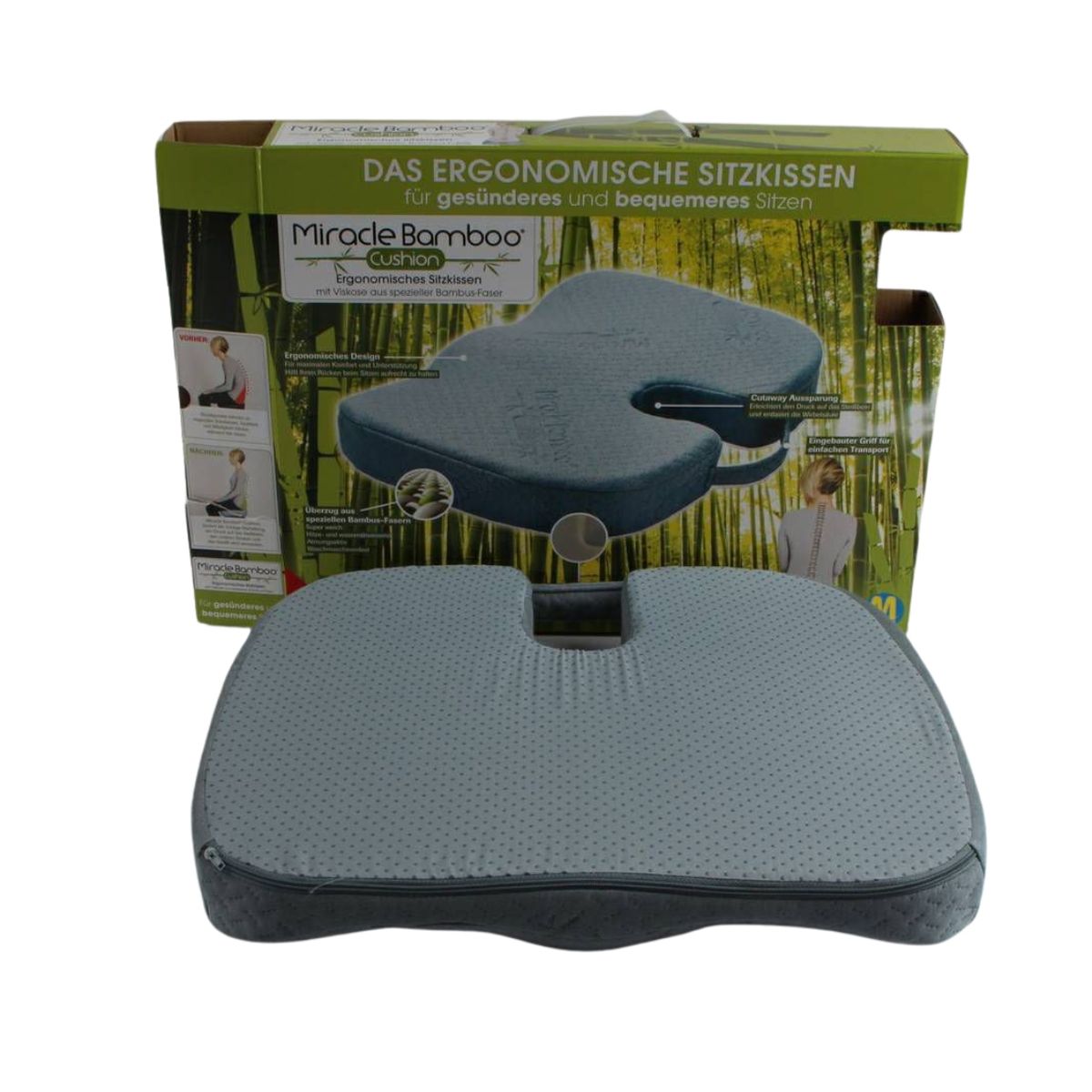 LUMBERMAN - Cojín Ortopedico Lumbar Coxis Silla Oficina Auto Silla de Rueda