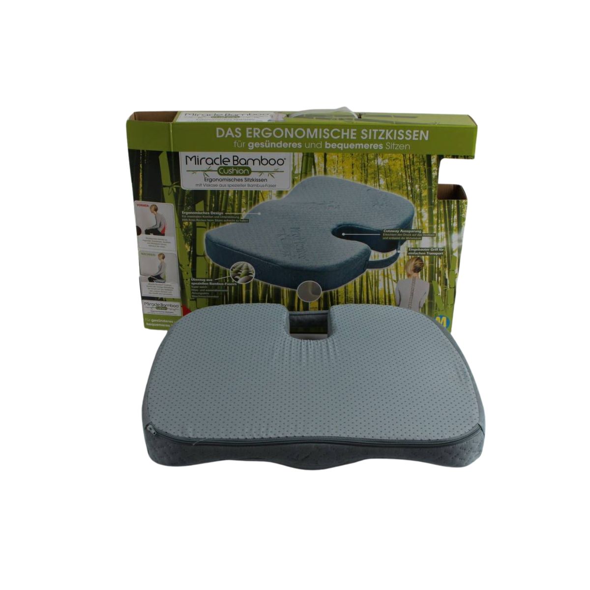 LUMBERMAN - Cojín Ortopedico Lumbar Coxis Silla Oficina Auto Silla de Rueda