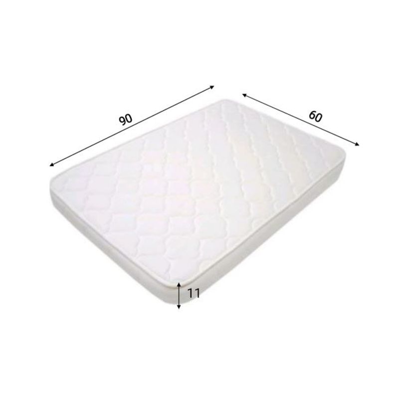 GENERICO - Colchon Colchoneta Para Bebe 90x60x11 forro antifluido