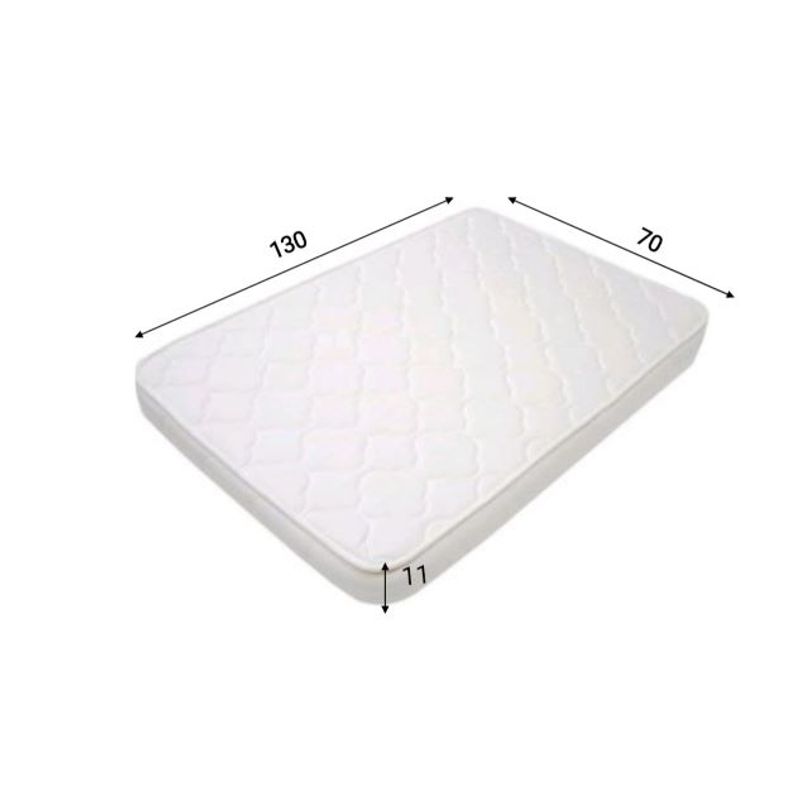 GENERICO - Colchon colchoneta para bebe 130x70x11  forro antifluido