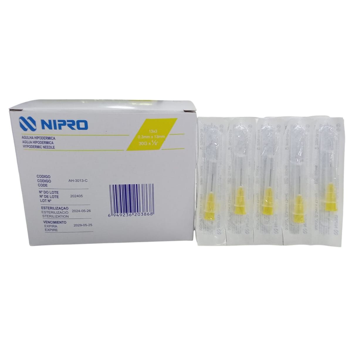 IMPORT CORPORAL MEDICAL - AGUJA HIPODERMICA 30G X 1/2 CAJA X 100