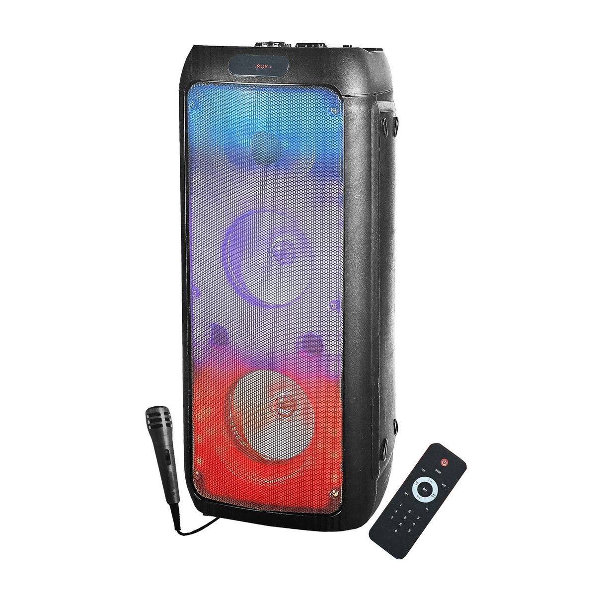GENERICO - Cabina De Sonido Recargable Bluetooth Aux Parlante Luces
