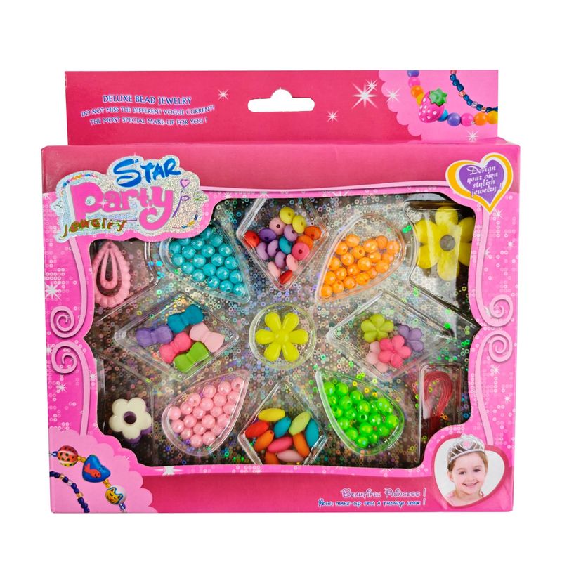 GENERICO - Set Kit Para Hacer Pulseras Niña Style Flor Color Multicolor