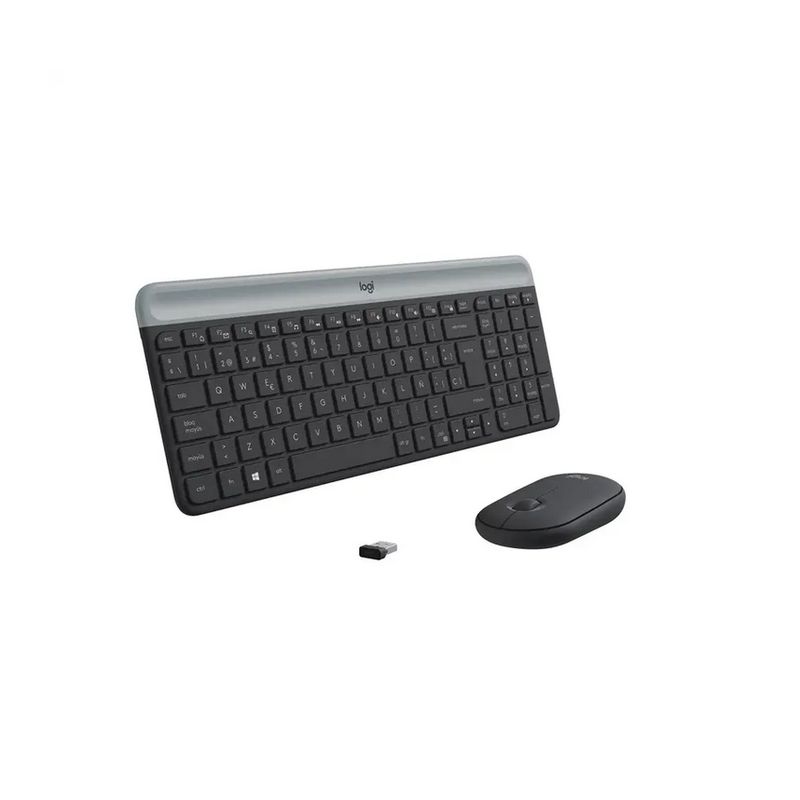 LOGITECH - Combo Logitech Mk470 Teclado Y mouse Negro Ingles