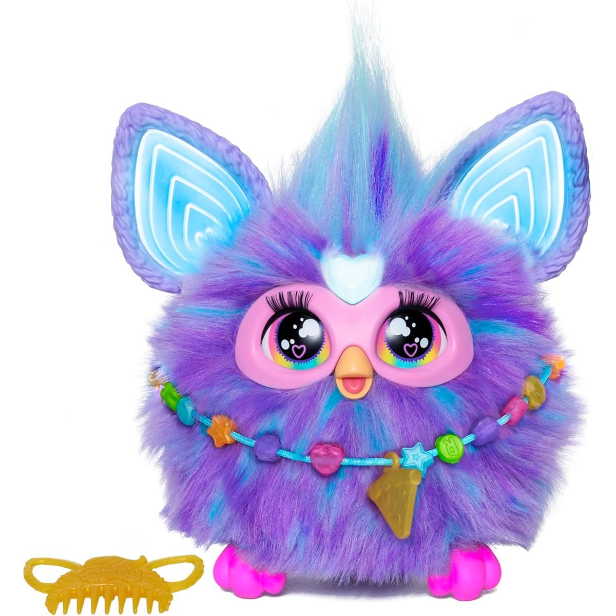 FURBY - Peluche Furby Interativo con Accesorios Morado en Ingles