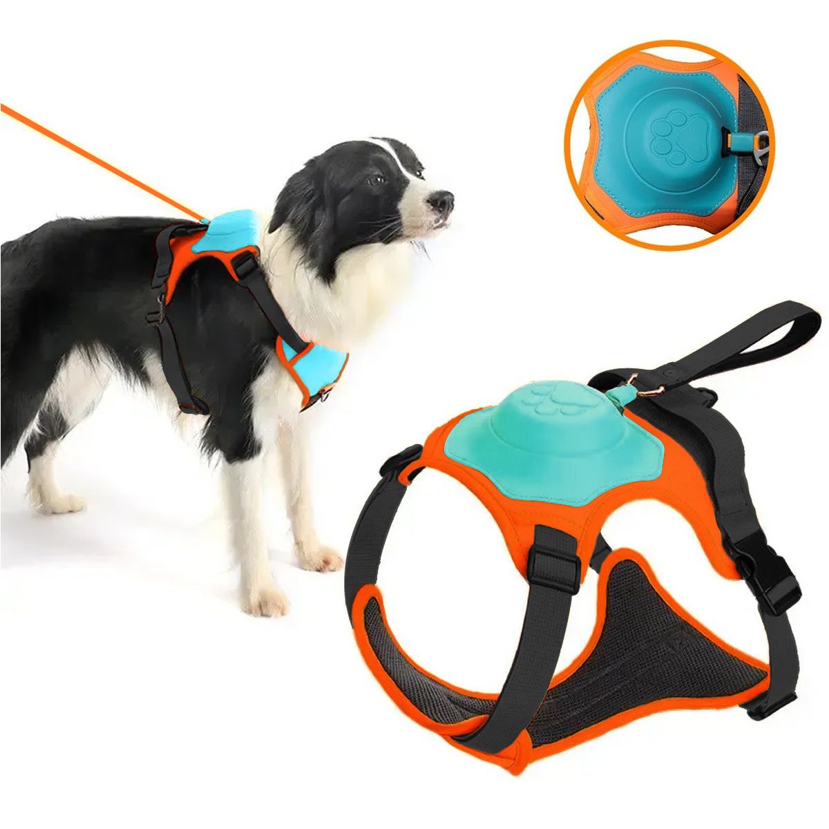 GENERICO - Pechera Arnés Con Correa De Seguridad Para Perro Talla XL