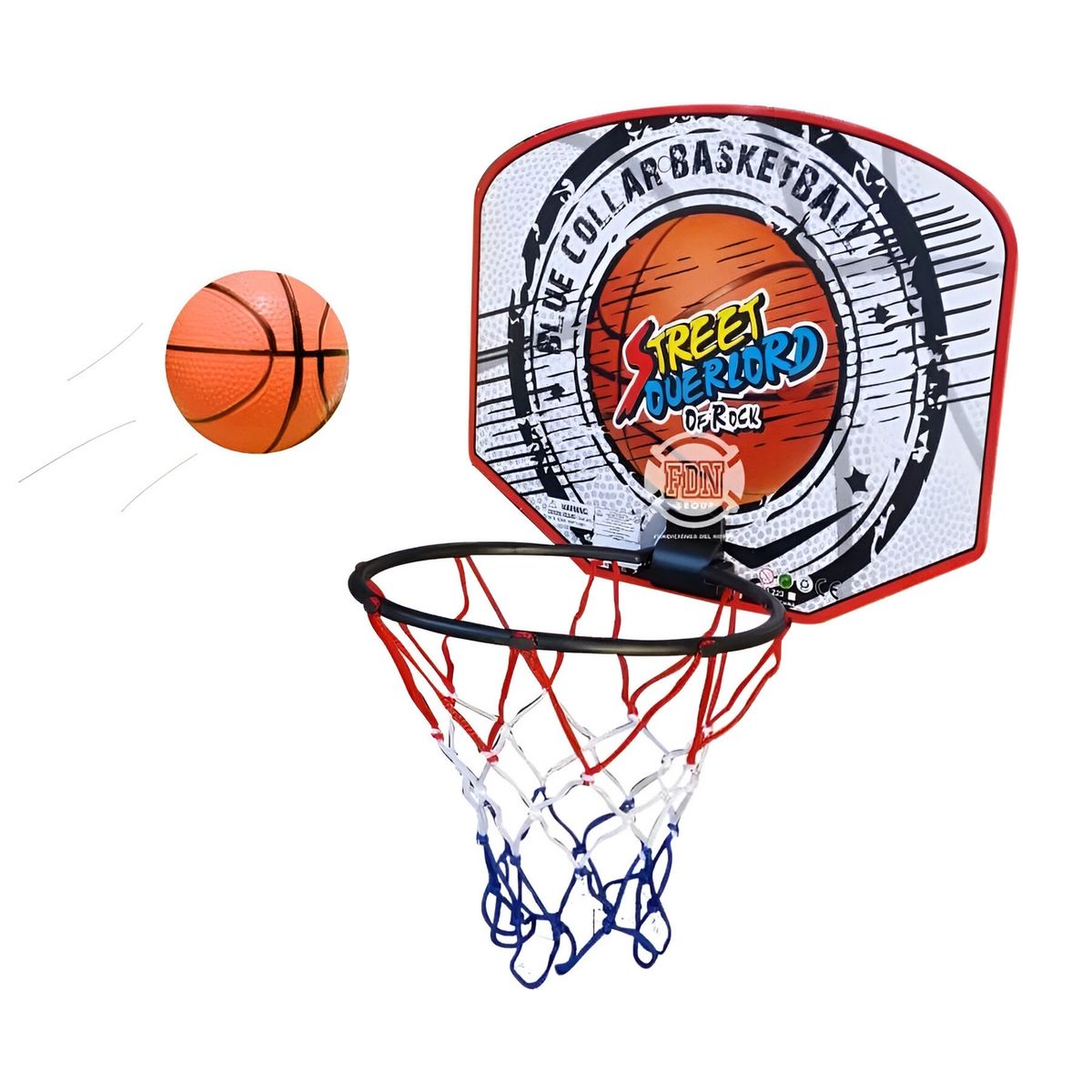 GENERICO - Cancha Canasta Basquet Baloncesto Basketbal Pared + Balon