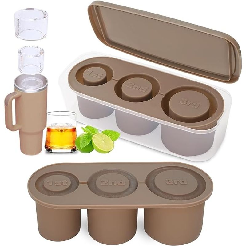 GENERICO - Molde Hielo Silicona Para Vaso Termo Stanley Bandeja Hielera