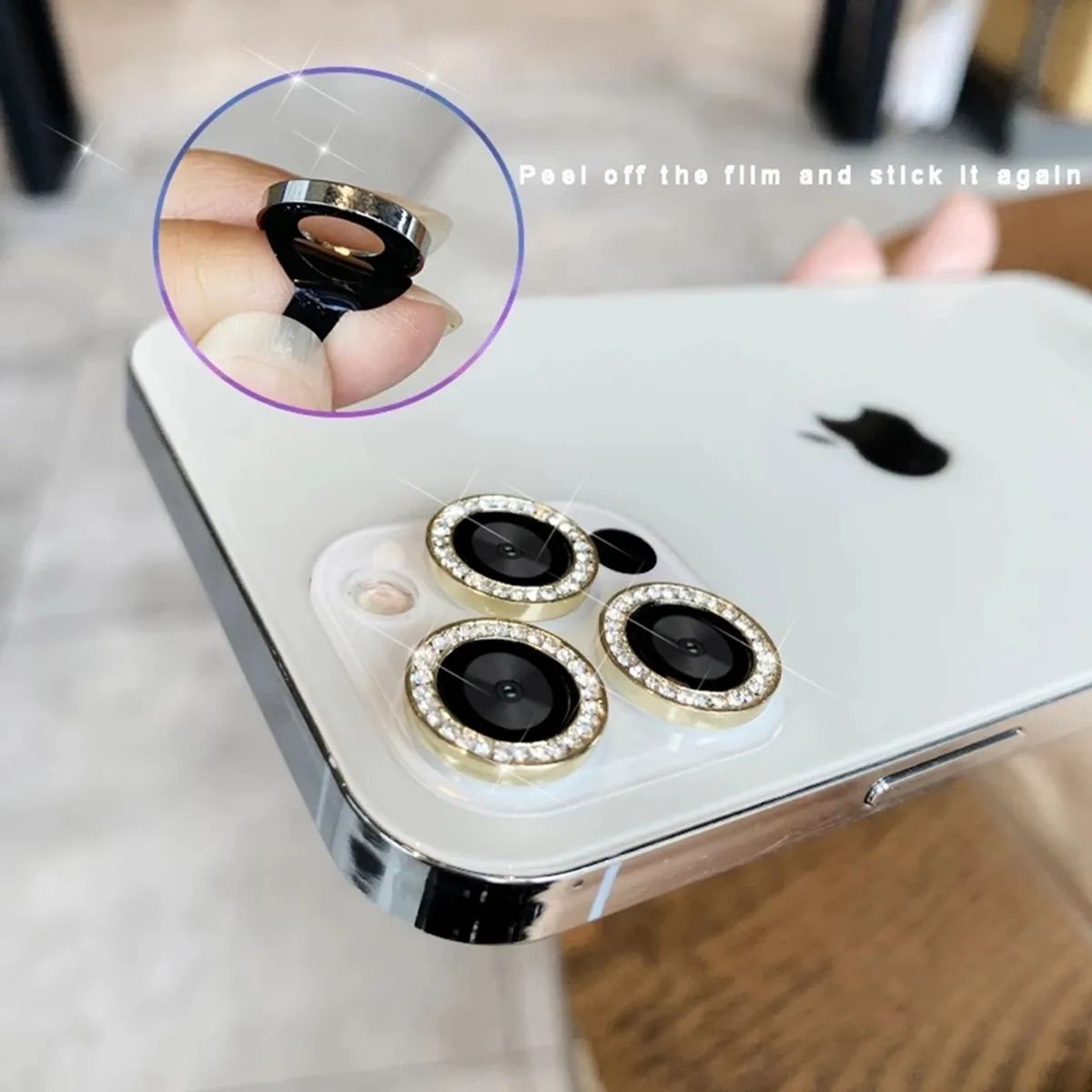 GENERICO - Protectores Cámara Lente Compatible iPhone 14 Pro y 14 Pro Max Rojo