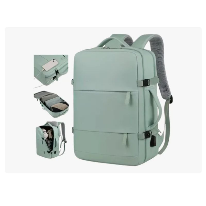 INNOVA - Maleta Morral Para Laptop Puerto Usb Viajero Práctico Semi Impermeable