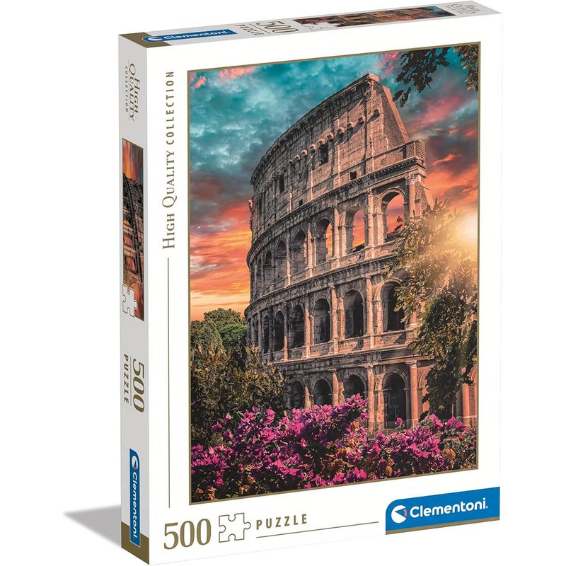 CLEMENTONI - Rompecabezas 500 Piezas Coliseo Romano Italia Clementoni