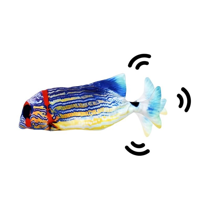 GENERICO - Pez Juguete Con Movimiento Para Gatos Mascotas Recargable