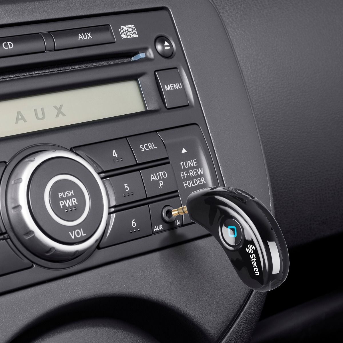 STEREN - Receptor de audio Bluetooth y manos libres STEREN POD-147