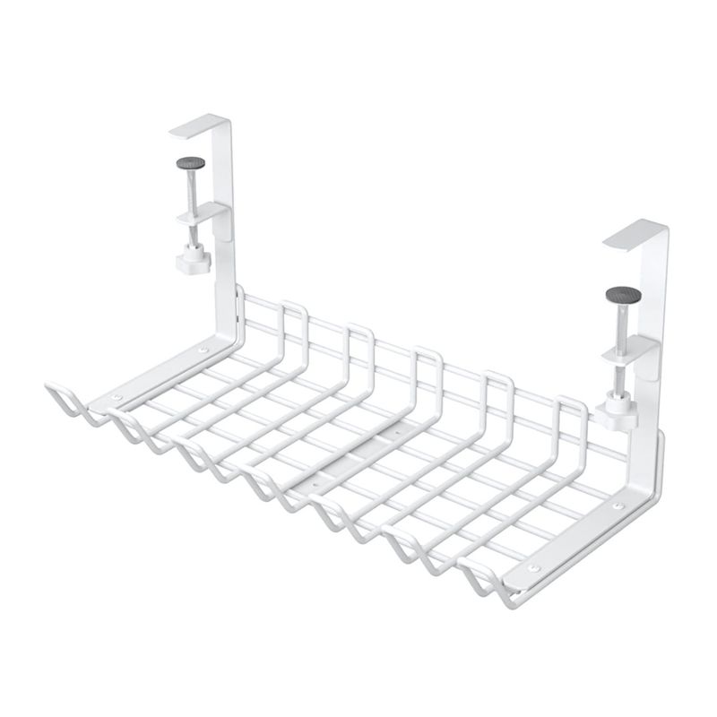GENERICO - Bandeja Organizadora De Cables Para Mesa Escritorio De Metal