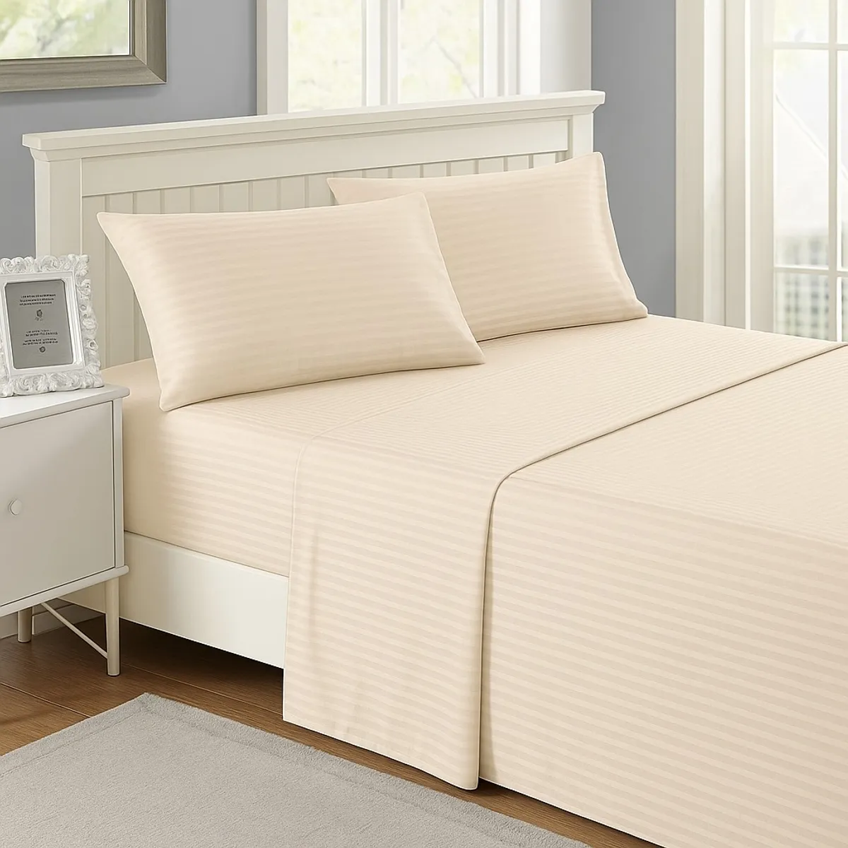 FAMILY HOME - Juego de Sabana Queen  Sueños-Suaves / Beige