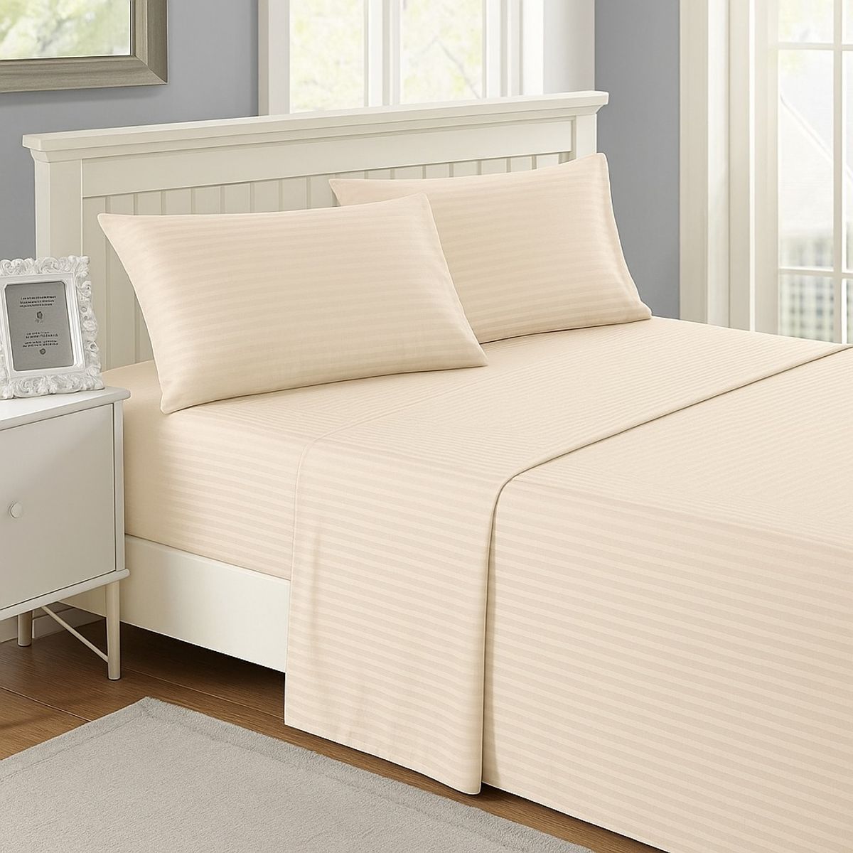 FAMILY HOME - Juego de Sabana Queen  Sueños-Suaves / Beige