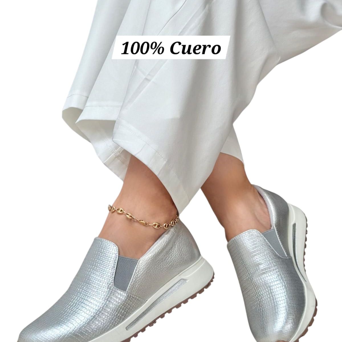 EVEGONZ - Zapato Casual en Cuero Babucha Comoda Para Mujer