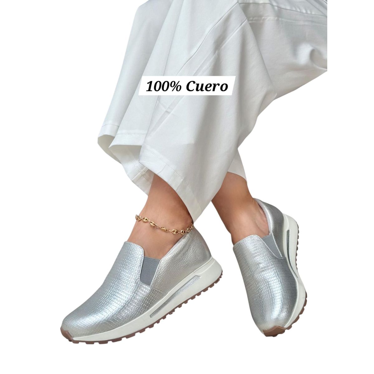 EVEGONZ - Zapato Casual en Cuero Babucha Comoda Para Mujer