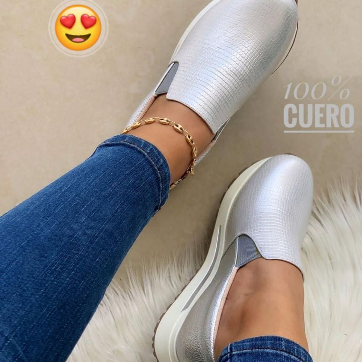 EVEGONZ - Zapato Casual en Cuero Babucha Comoda Para Mujer