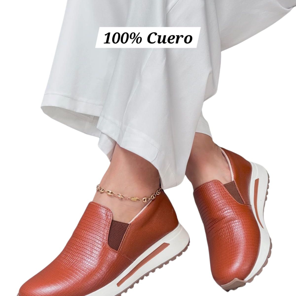 EVEGONZ - Zapato Casual en Cuero Babucha Comoda Para Mujer