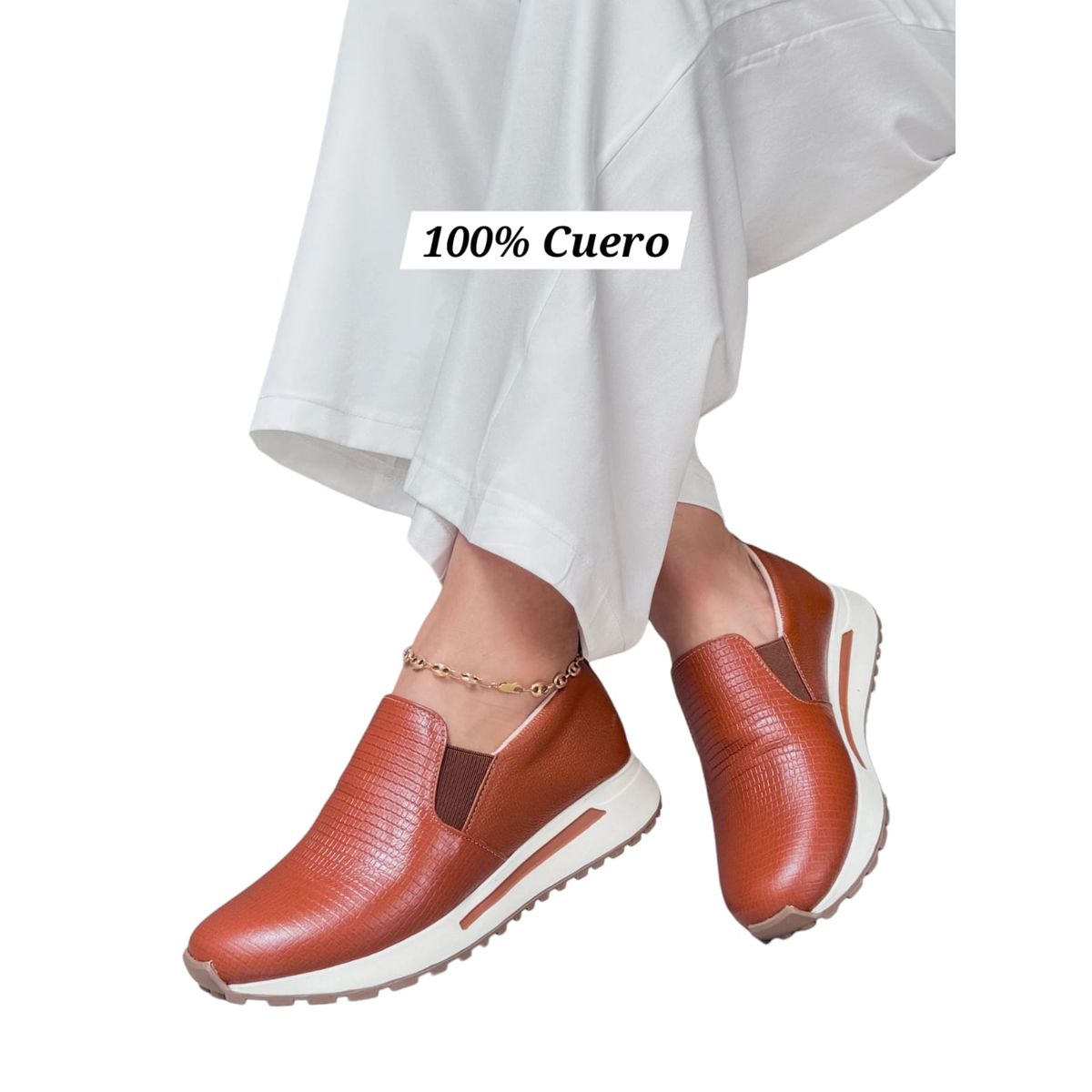 EVEGONZ - Zapato Casual en Cuero Babucha Comoda Para Mujer