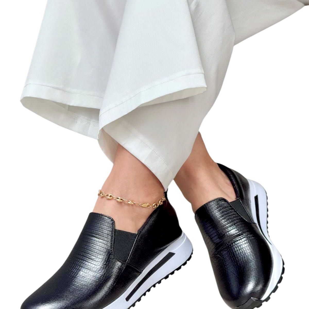 EVEGONZ - Zapato Casual en Cuero Babucha Comoda Para Mujer