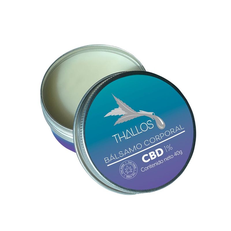 THALLOS - BALSAMO CORPORAL CBD 1% THALLOS Aroma Menta Lata x 40 gr