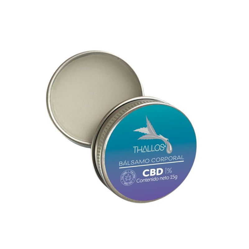 THALLOS - BALSAMO CORPORAL CBD 1% THALLOS Aroma Menta Lata x 15 gr