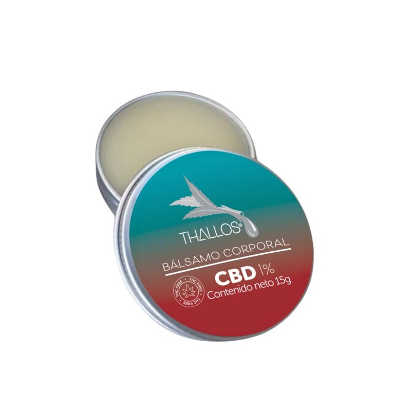 THALLOS - BALSAMO CORPORAL CBD 1% THALLOS Aroma Canela Lata x 15 gr