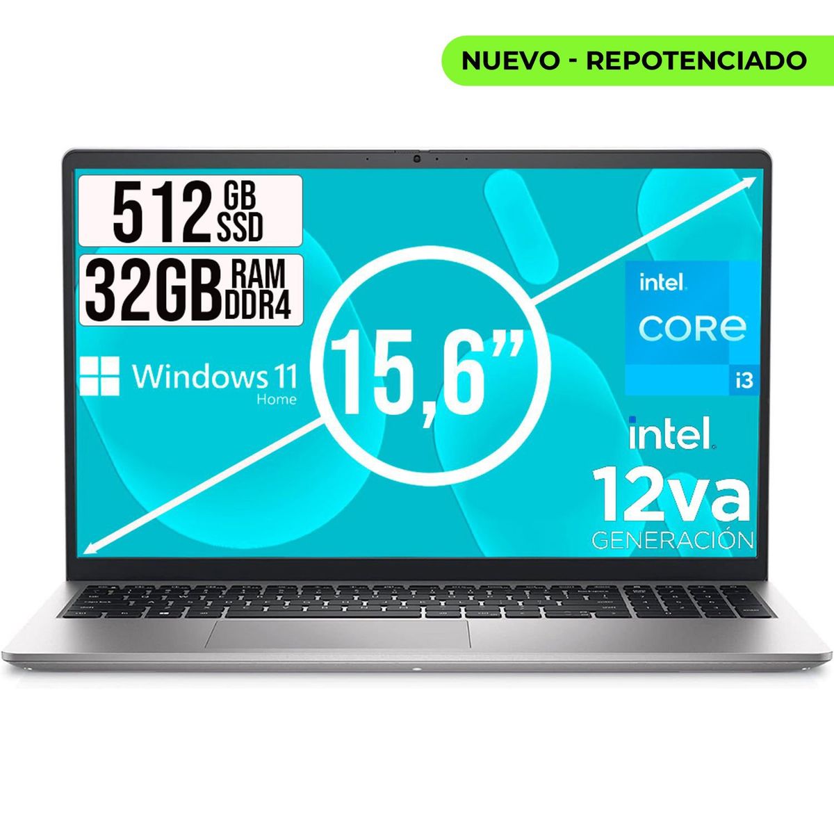 DELL - DELL INSPIRON INTEL CORE I3 1215U SSD 512GB RAM 32GB LED 156 FHD LIC W11 HOME