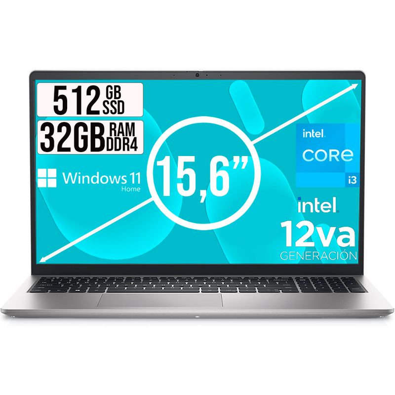 DELL - DELL INSPIRON INTEL CORE I3 1215U SSD 512GB RAM 32GB LED 156 FHD LIC W11 HOME