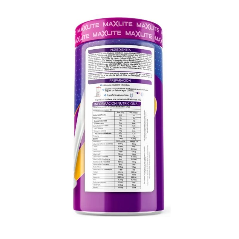 NATURAL ENERGY PRODUCTS - colageno hidrolizado maxlite polvo 800 g original