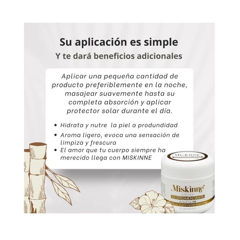 NATURAL ENERGY PRODUCTS - Crema Despigmentante Miskinne X2